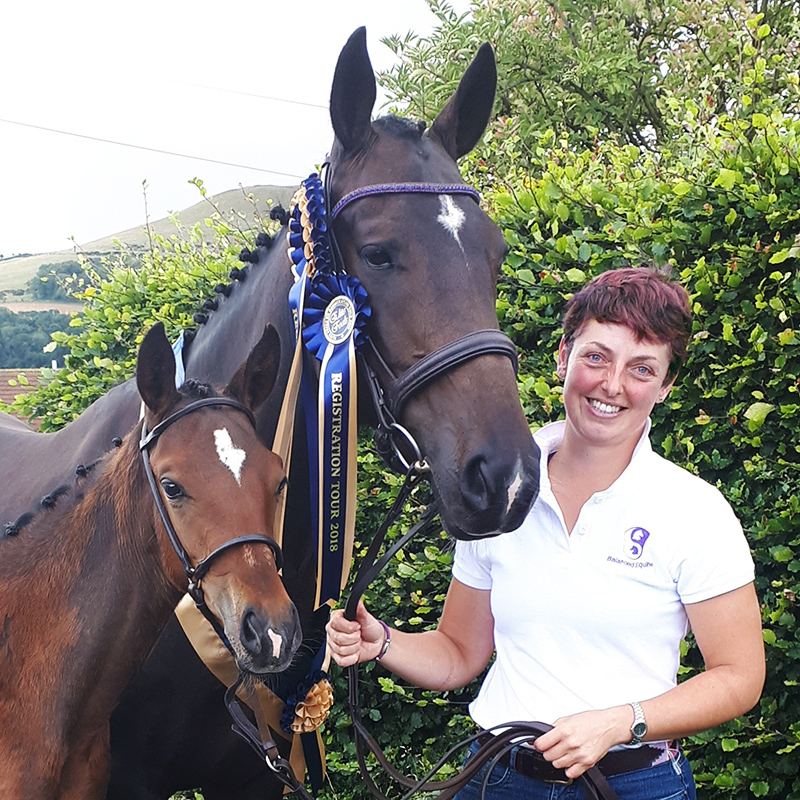 Jo with Lady Brave and Foal, Pure Imagination