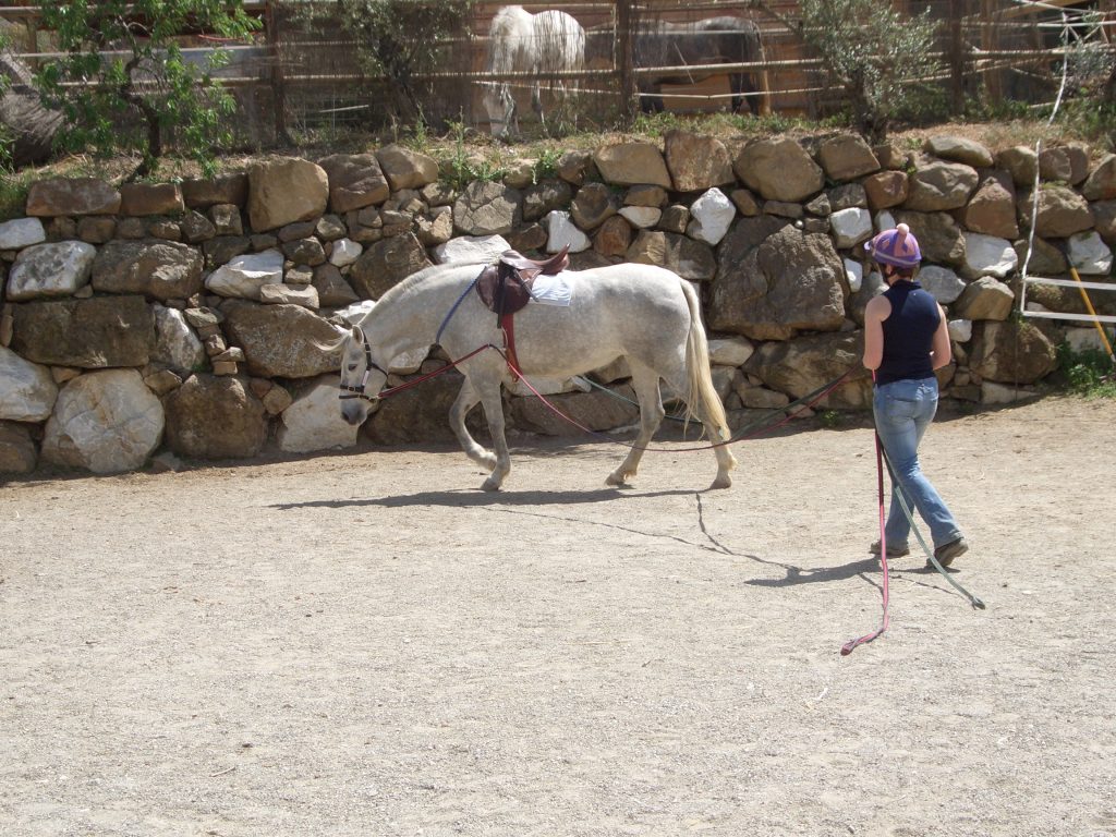 Jo long lining in Spain