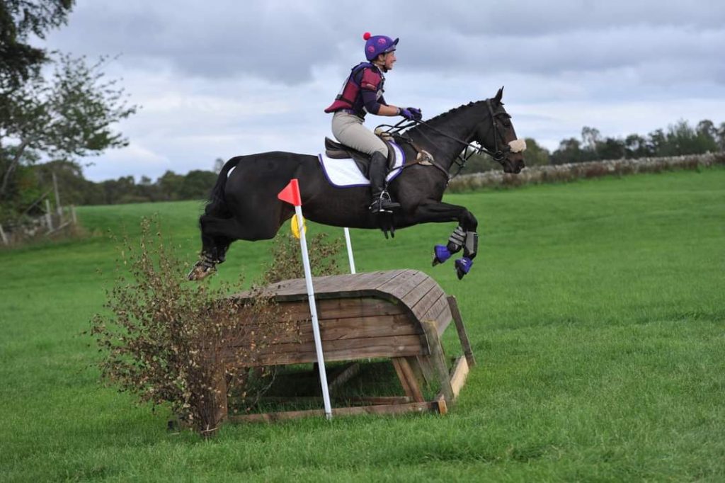 Jo and Lady Brave in the Novice at Wee Burgie Horse Trials. Photo Credit George Michie Photography.