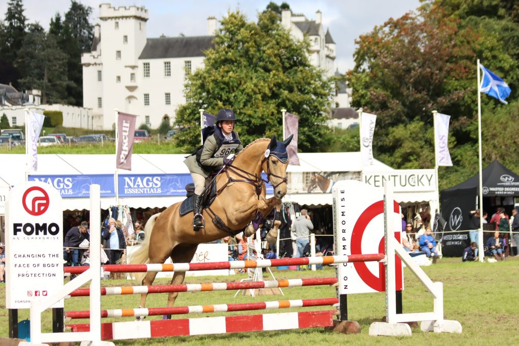 Jo and Jamesfield Abercrombie at Blair Castle International Horse Trials. Photo Credit Julia Shearwood Photography.